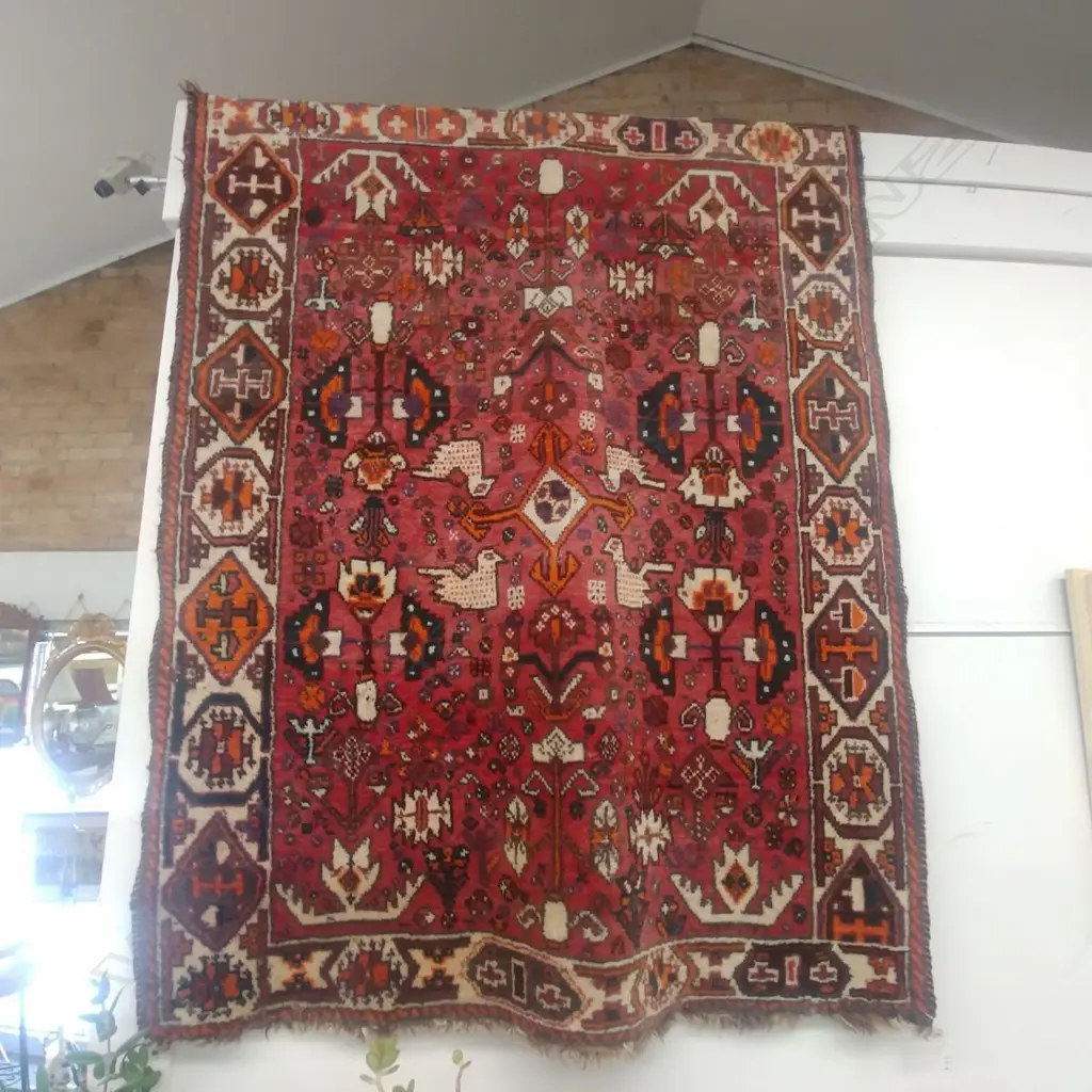 OLD PERSIAN SHIRVAN  RUG 153 X 123cm Image 1++