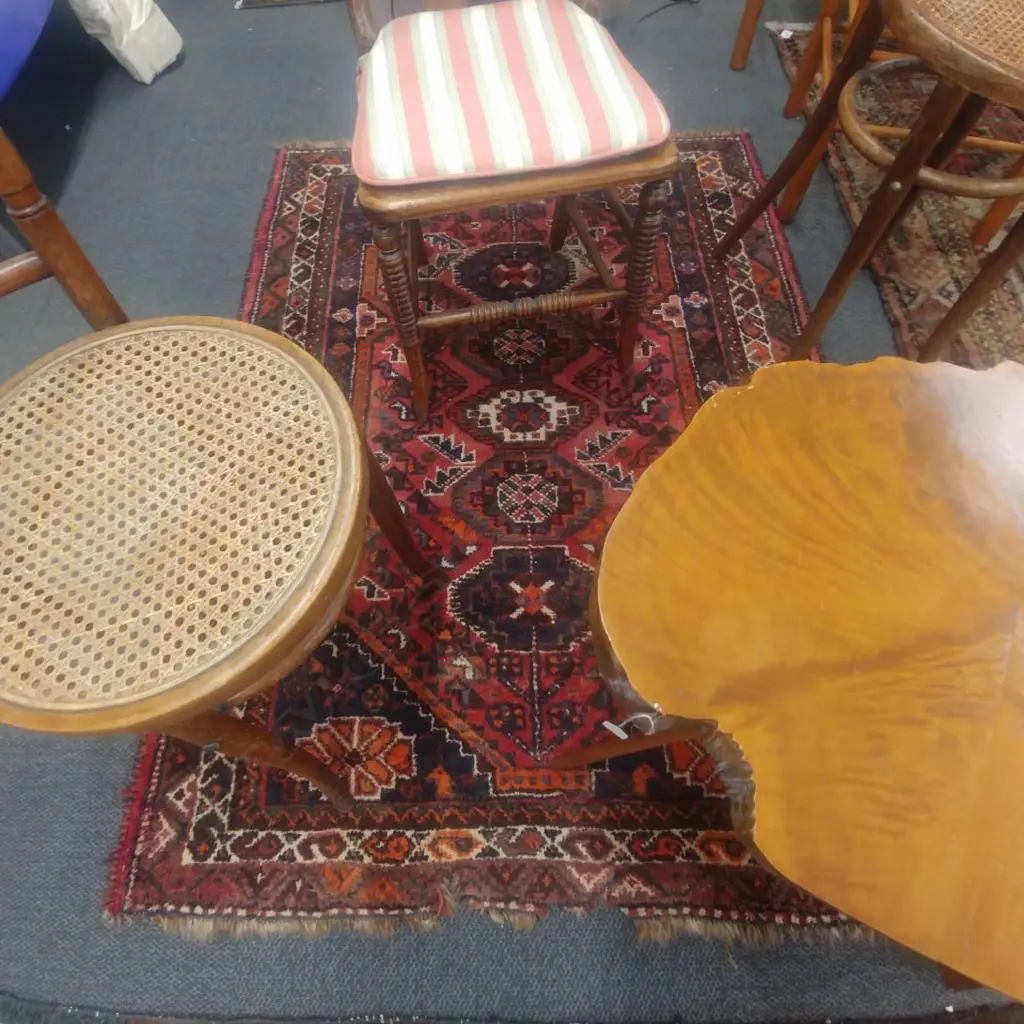 OLD WORN PERSIAN RUG Image 1++