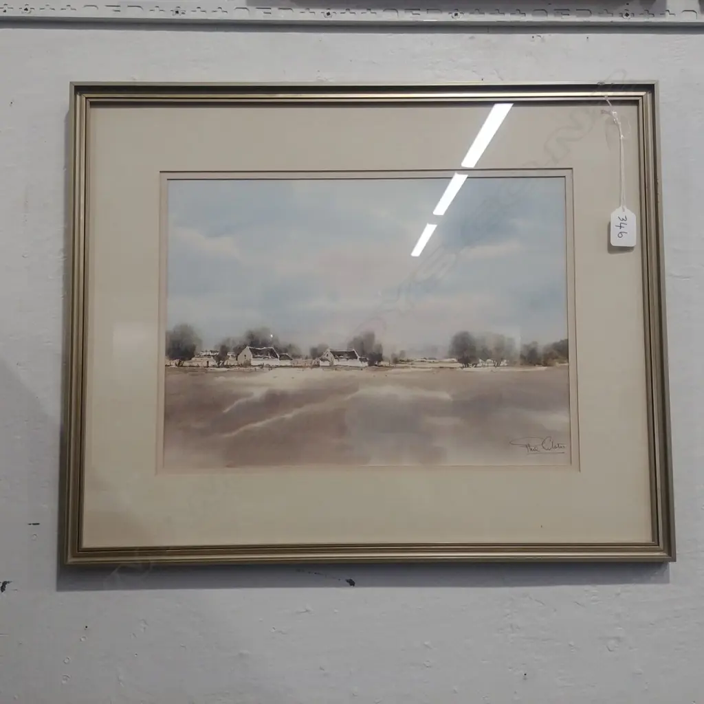 W/C SOUTH AFRICAN COTTAGES SIGNED PHIL CLOETE Image 1++