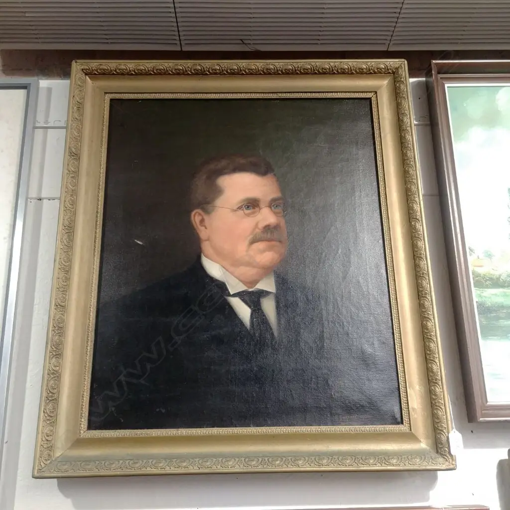 S.GAYMORE CLAYTON OIL PORTRAIT  Image 1++