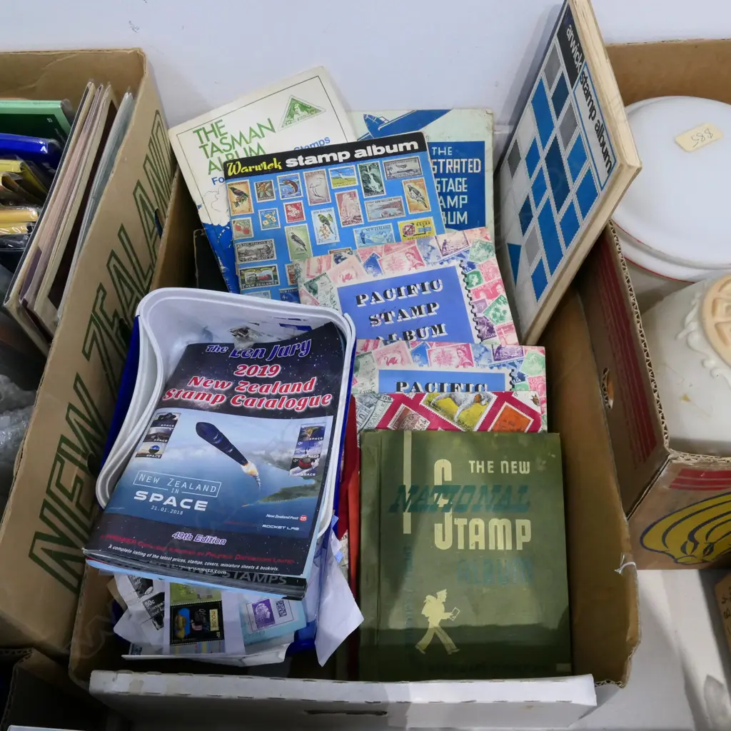 LOT ASST STAMP COLLECTIONS ETC Image 1++