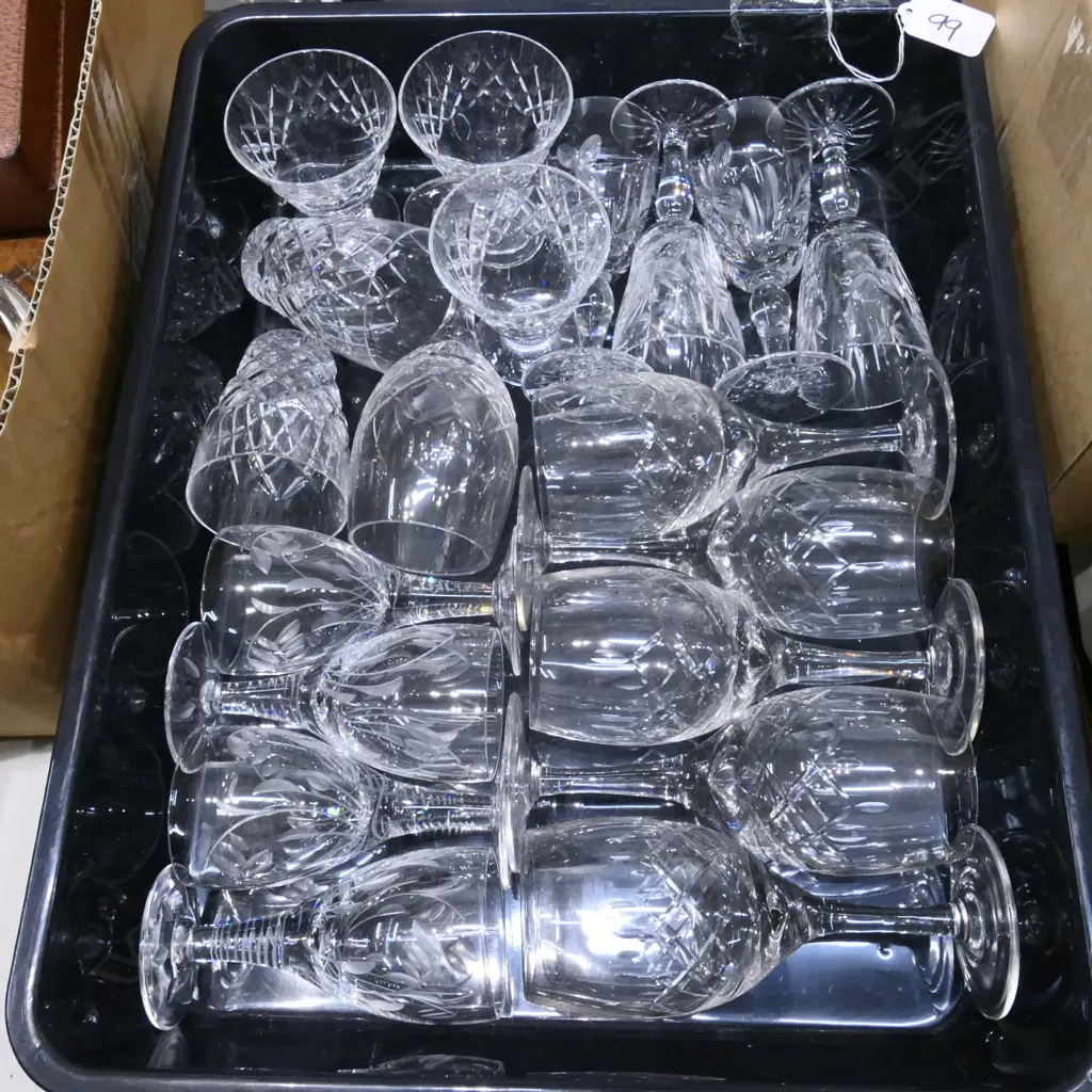 BOX LOT ASST. CRYSTAL STUART ETC Image 1++