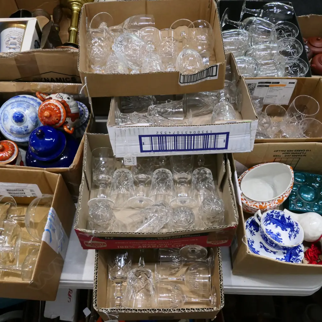 4 BOXES ASST. CRYSTAL GLASSES Image 1++