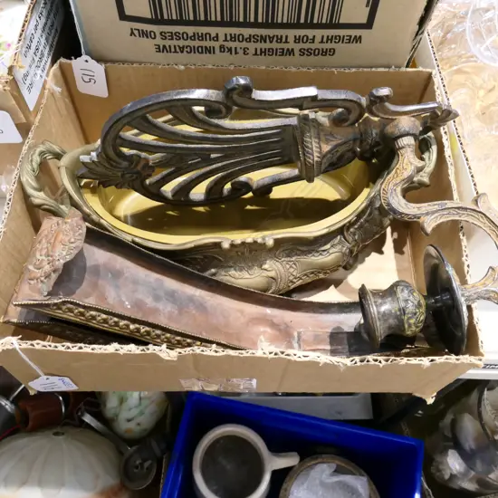LOT ASST METAL SCONCE ETC