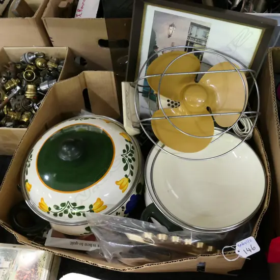 BOX LOT CADILLAC EPHEMERA, MOVIE STILLS, RETRO CASSEROLES ETC