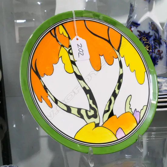 WEDGEWOOD CLARICE CLIFF HOMOLULU WALL PLATE REPRODUCTION