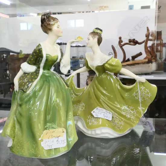 2 R. DOULTON FIGURINES; FLUER, LYNNE