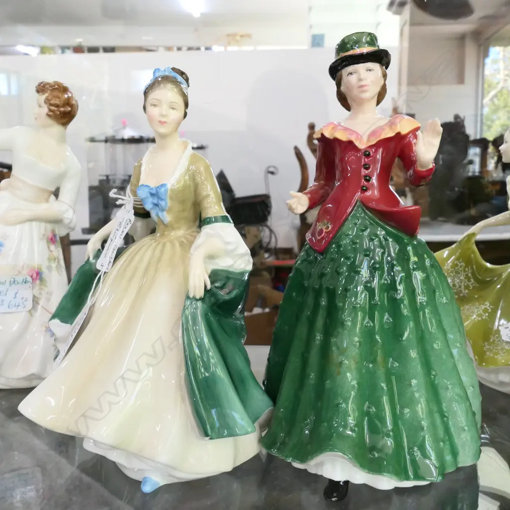 2 R. DOULTON FIGURINES; ELEGANCE, HOLLY Image 1++