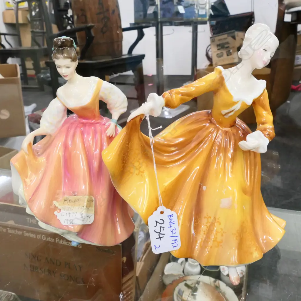 2 R. DOULTON FIGURINES; FAIR LADY, KIRSTY Image 1++