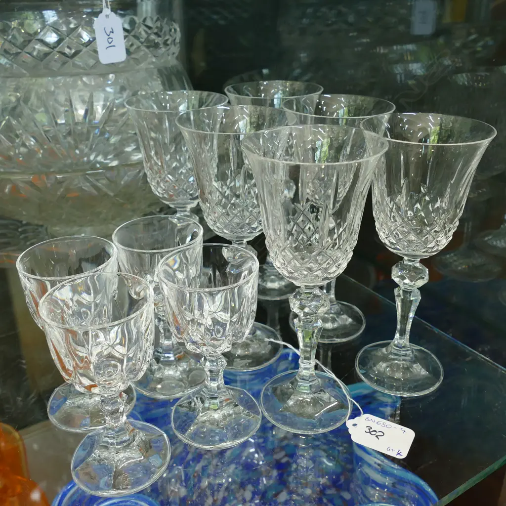 6 CRYSTAL GLASSES + 4 PORT GLASSES Image 1++