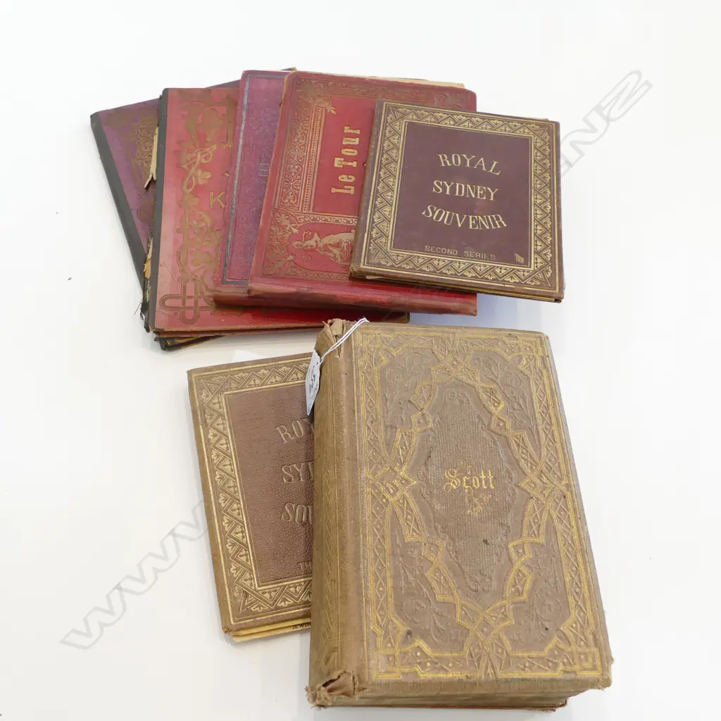 6 VINTAGE SOUVENIER PICTURE BOOKS; & THE POETICAL WORKS OF SIR WALTER SCOTT, A.F. Image 1++