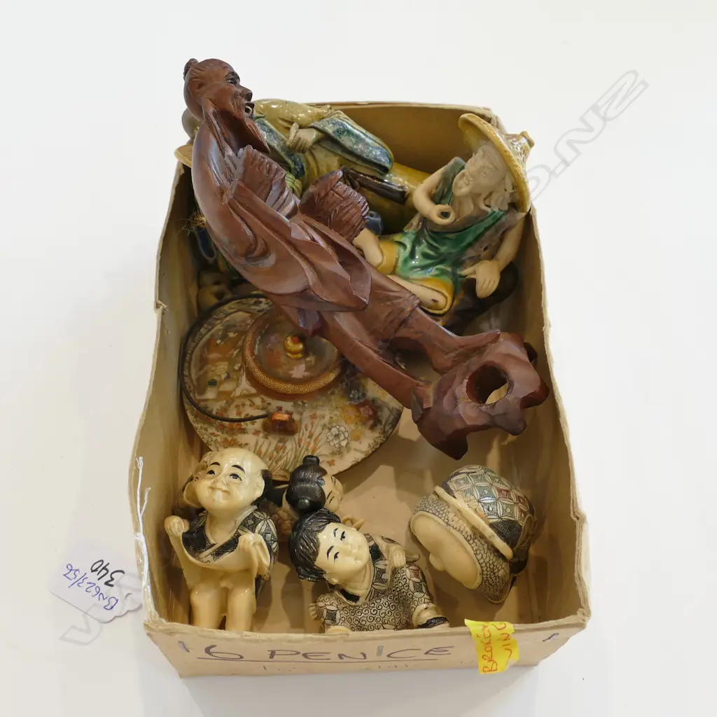 LOT ORIENTAL FIGURES SOME EROTIC /SATSUMA A/F ETC Image 1++