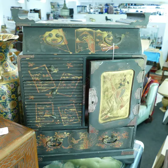 ORIENTAL JEWELLERY CHEST 420MM H