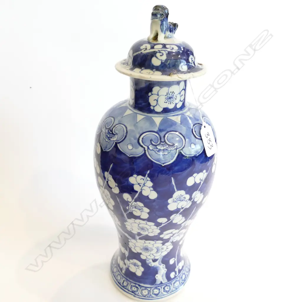 TALL LIDDED GINGER JAR 370MM H AF Image 1++
