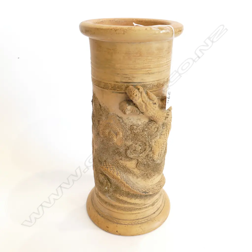 TERRACOTTA ORIENTAL DRAGON VASE H 310 MM  Image 1++