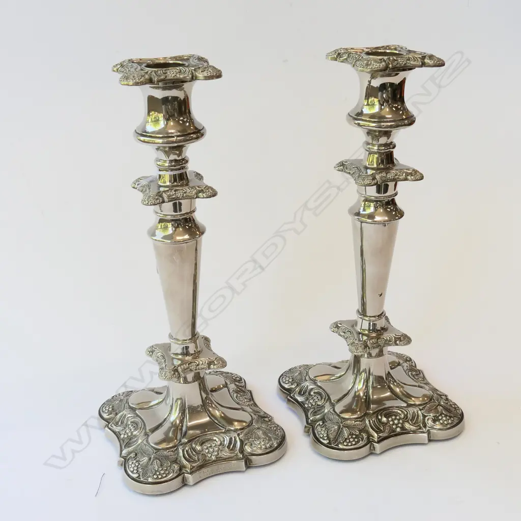 PR SILVER PLATED CANDLESTICKS Image 1++