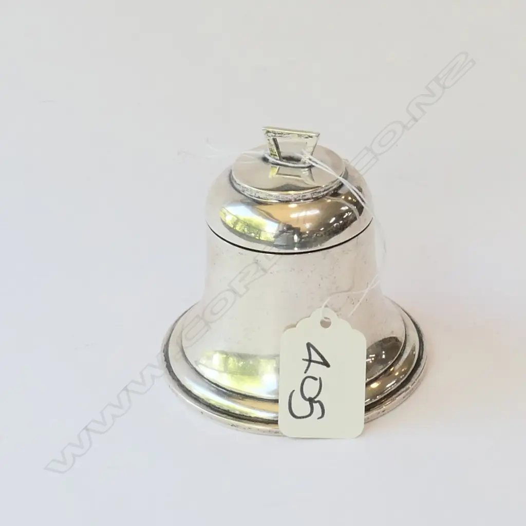 Bell shaped inkwell Birminham 172 grams gilded interior Image 1++