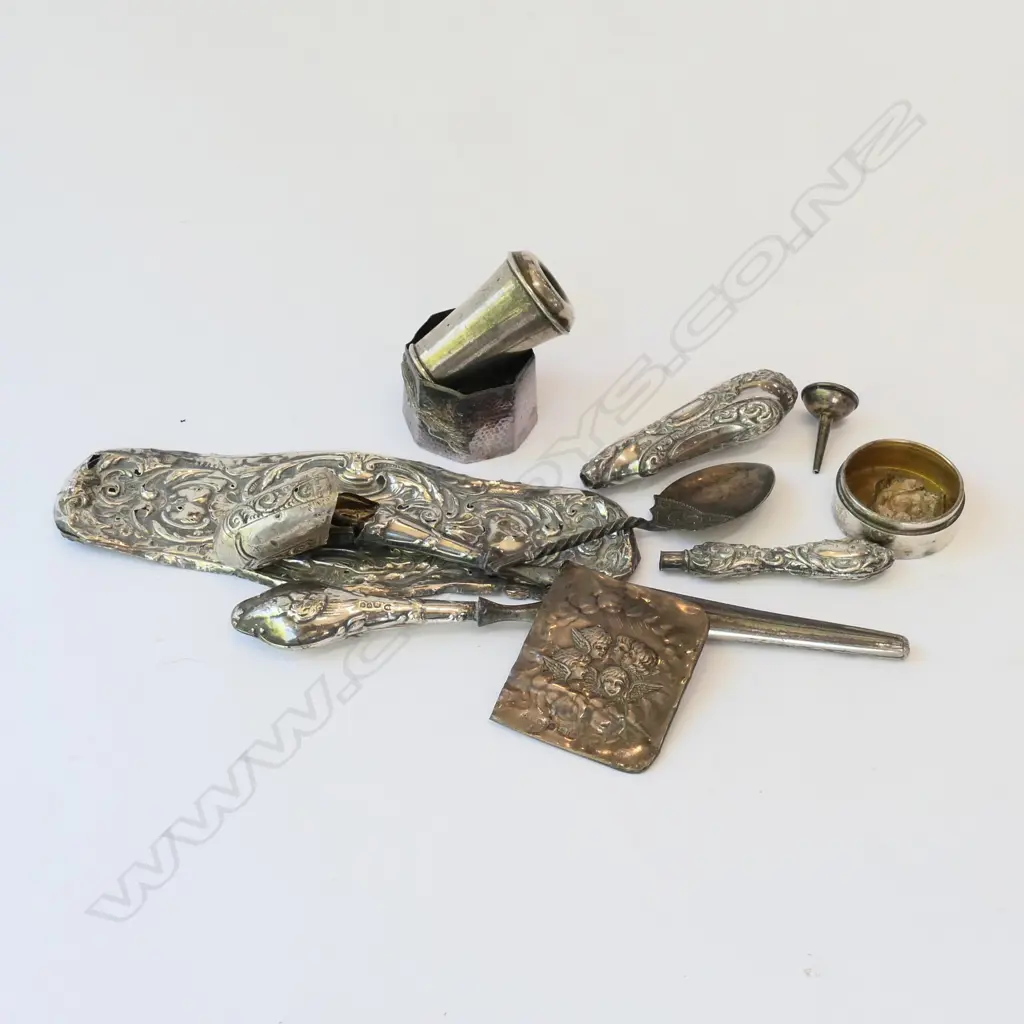 BAG LOT OF STERLING SILVER ITEMS, A F. 86 GMS Image 1++