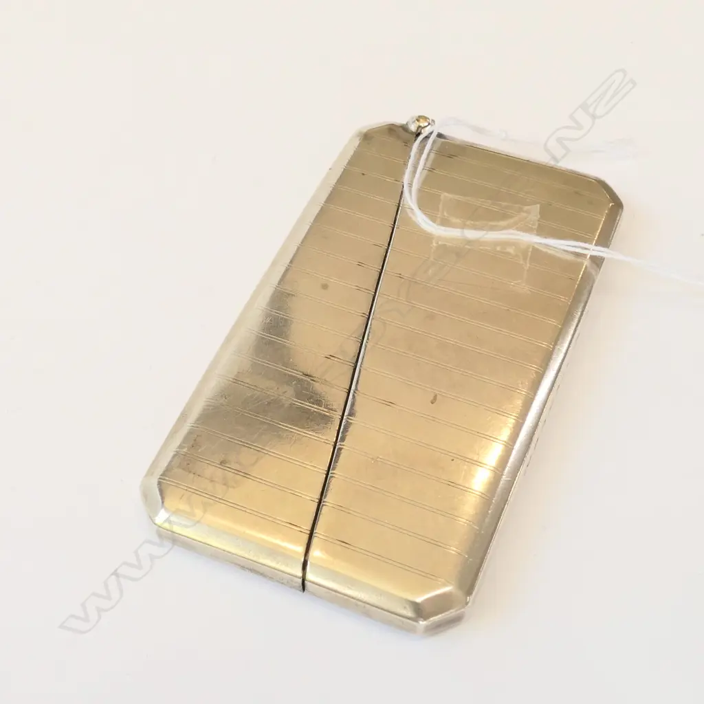 SSILVER CARD CASE LONDON 1928 56 GMS Image 1++