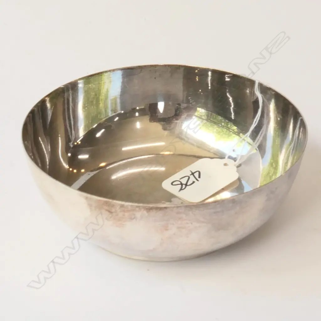 round chinese sterling silver bowl 135  grams Image 1++
