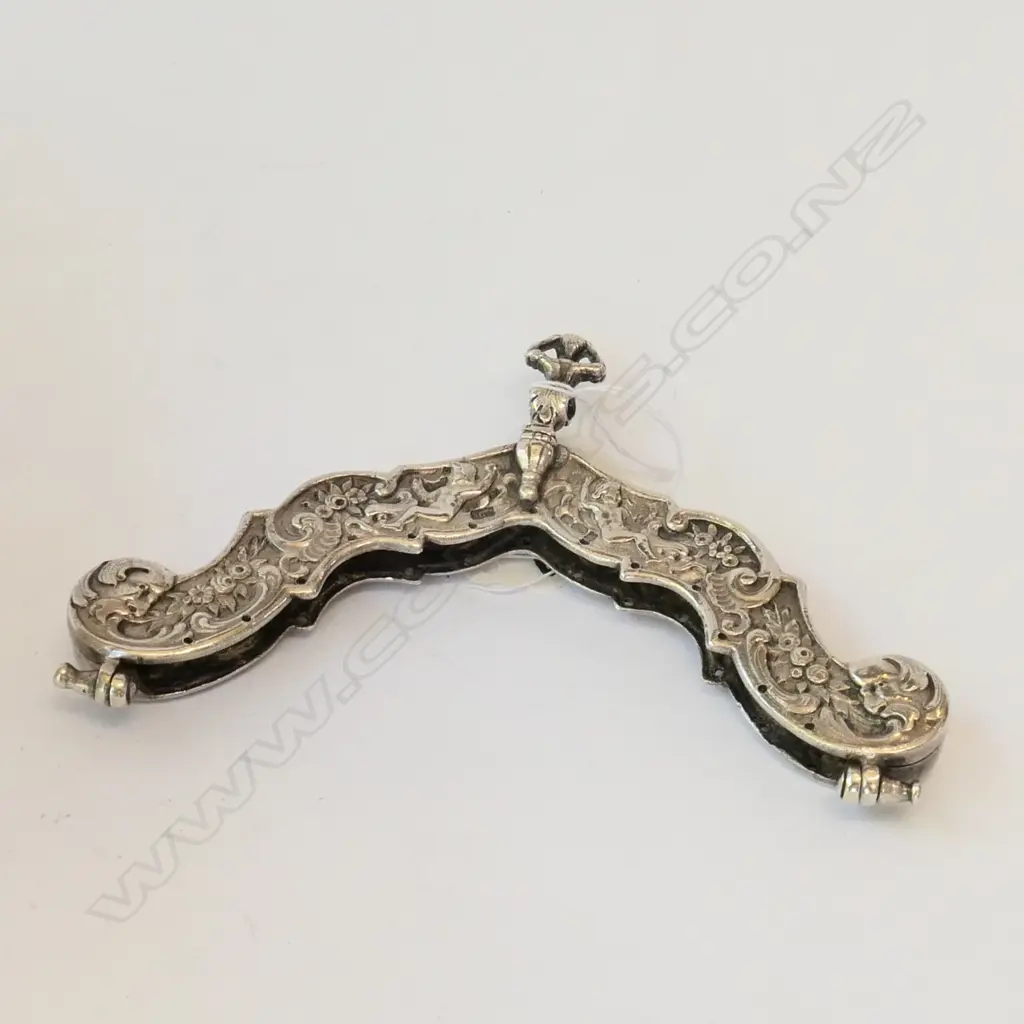 Large heavy purse frame functional 106 grams import marks for 1904 london  Image 1++