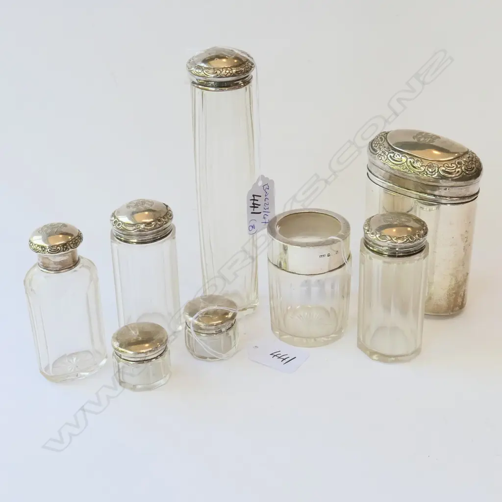 7 STG TOPPED VANITY BOTTLES BOXES ETC Image 1++