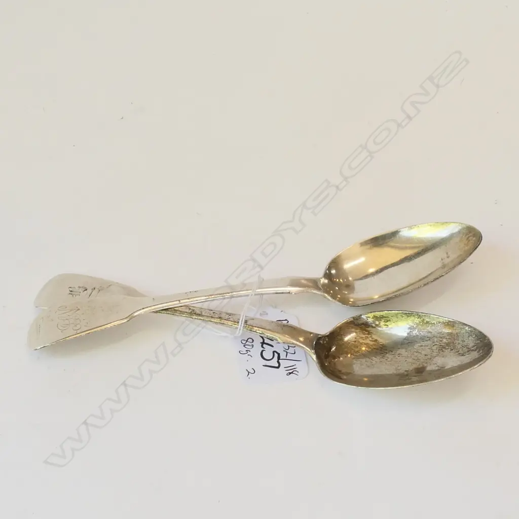 PR. SILVER TABLESPOONS, LONDON 1820? 80 GRAMS Image 1++