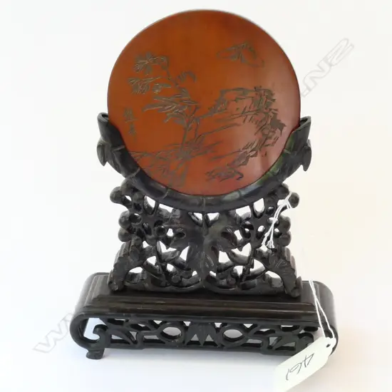 CHINESE FINELY CARVED BUTTERFLY SCREEN (ZHAO XI)