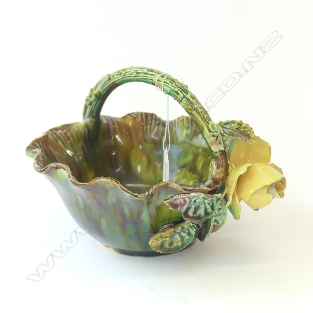 MILTON POTTERY ? BASKET AF -SOME CHIPS Image 1++