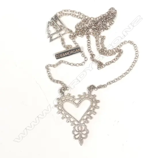 ZOE AND MORGAN SILVER NECKLACE