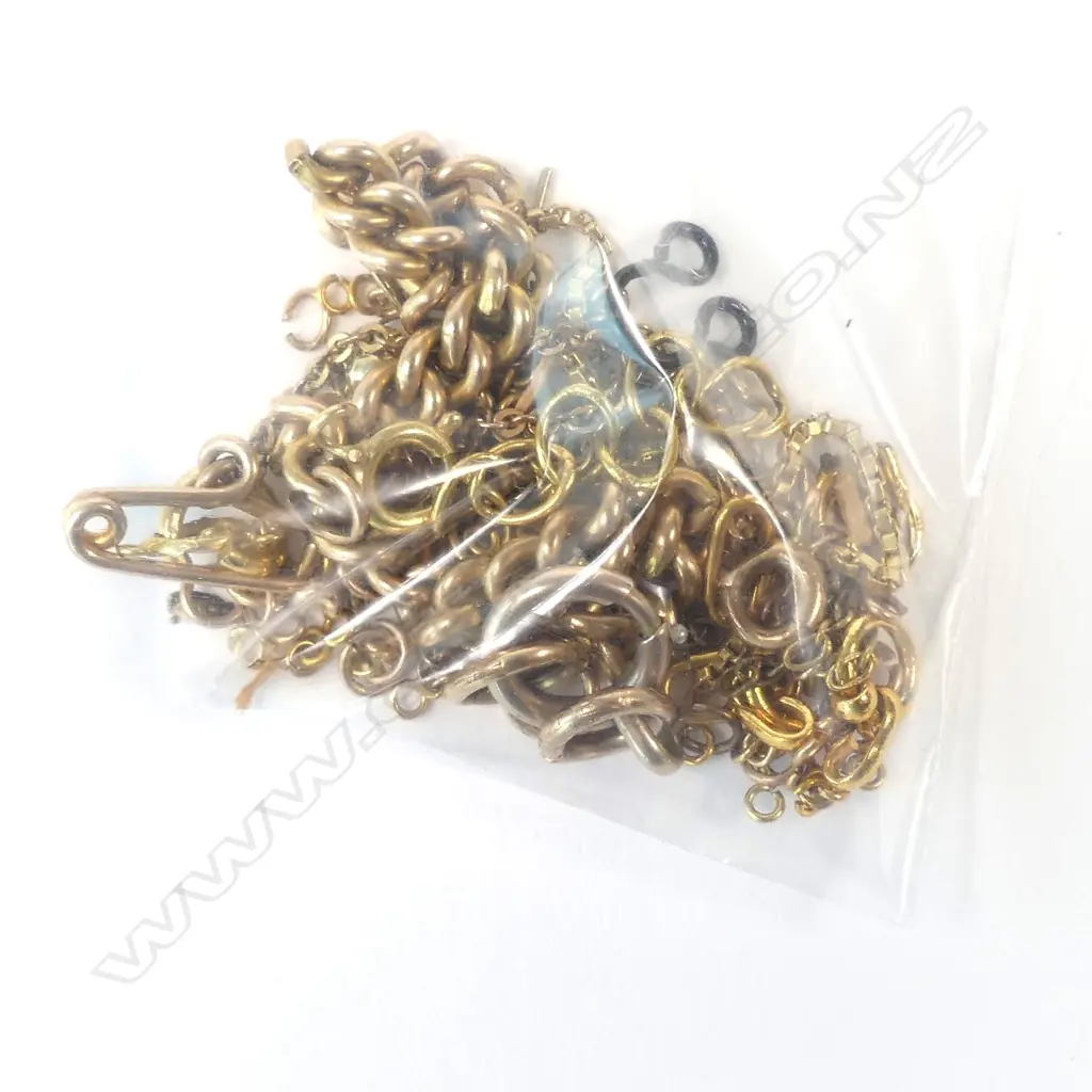 BAG ASSTD GOLD PLATED/COSTUME/9CT GOLD JEWELLERY  Image 1++