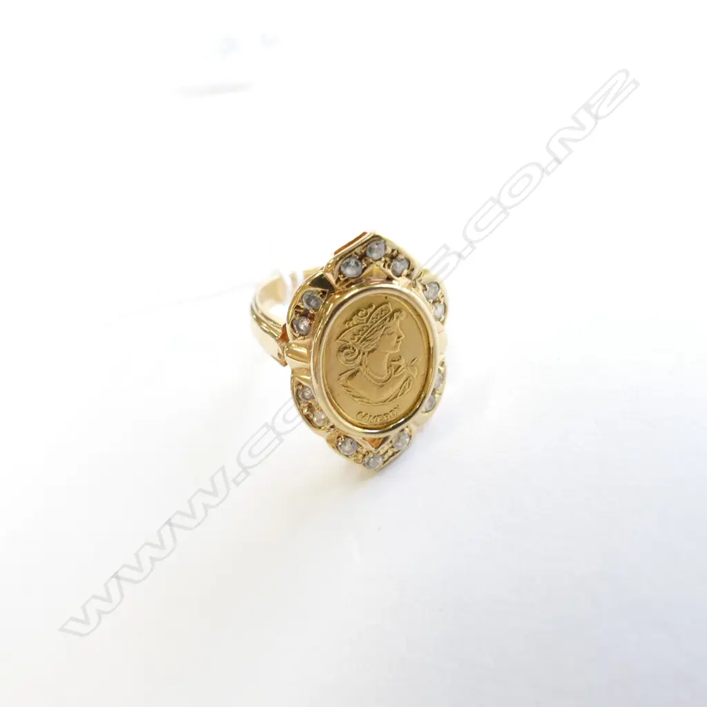18K RING 1G .999 TOP 5.8 GM TOTAL Image 1++