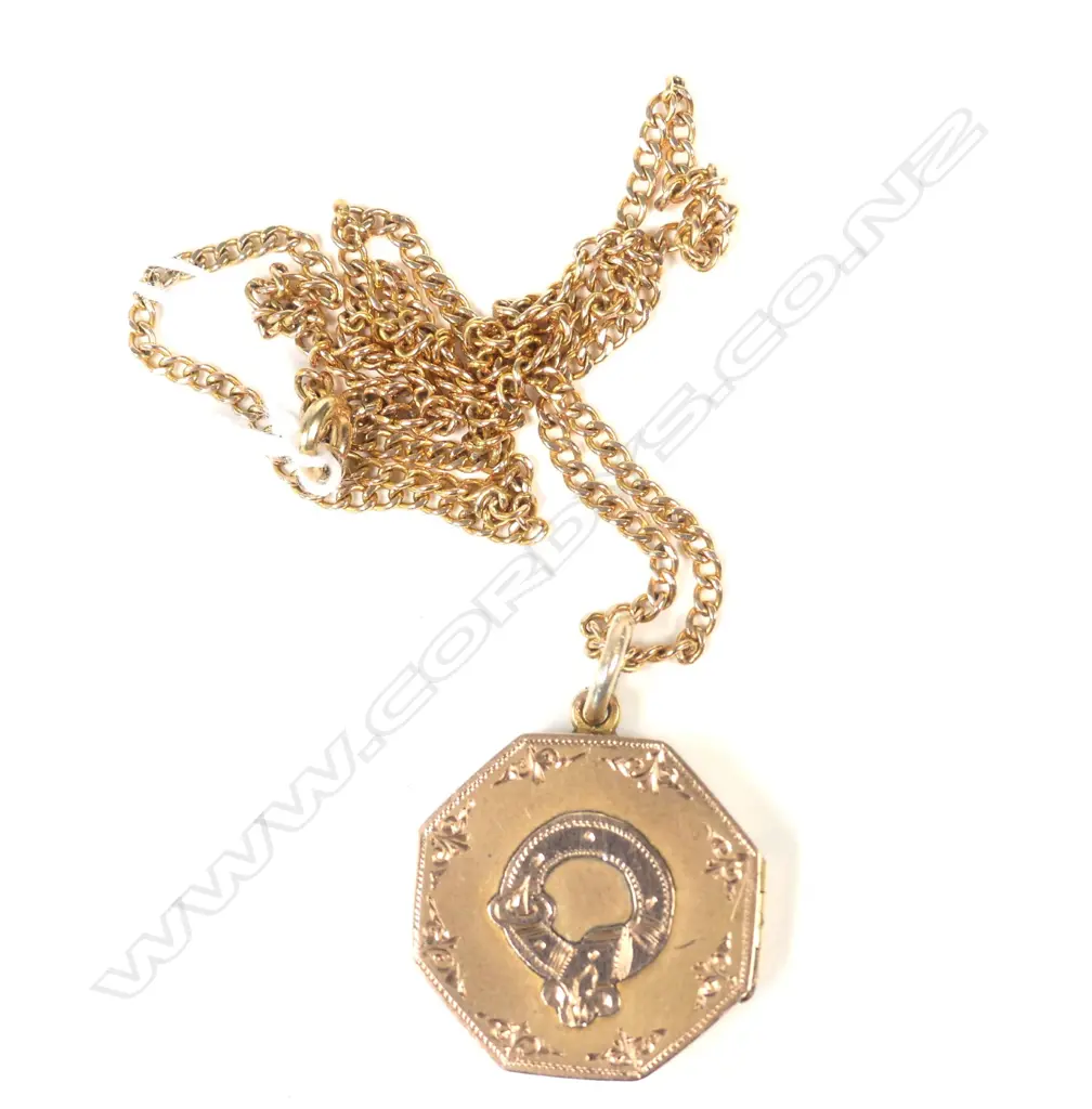 9CT GOLD CHAIN AND LOCKET 6gm Image 1++