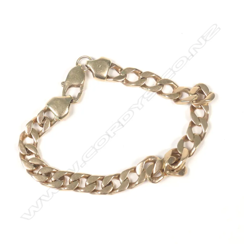 14CT GOLD CHAIN BRACELET 22.6gm Image 1++