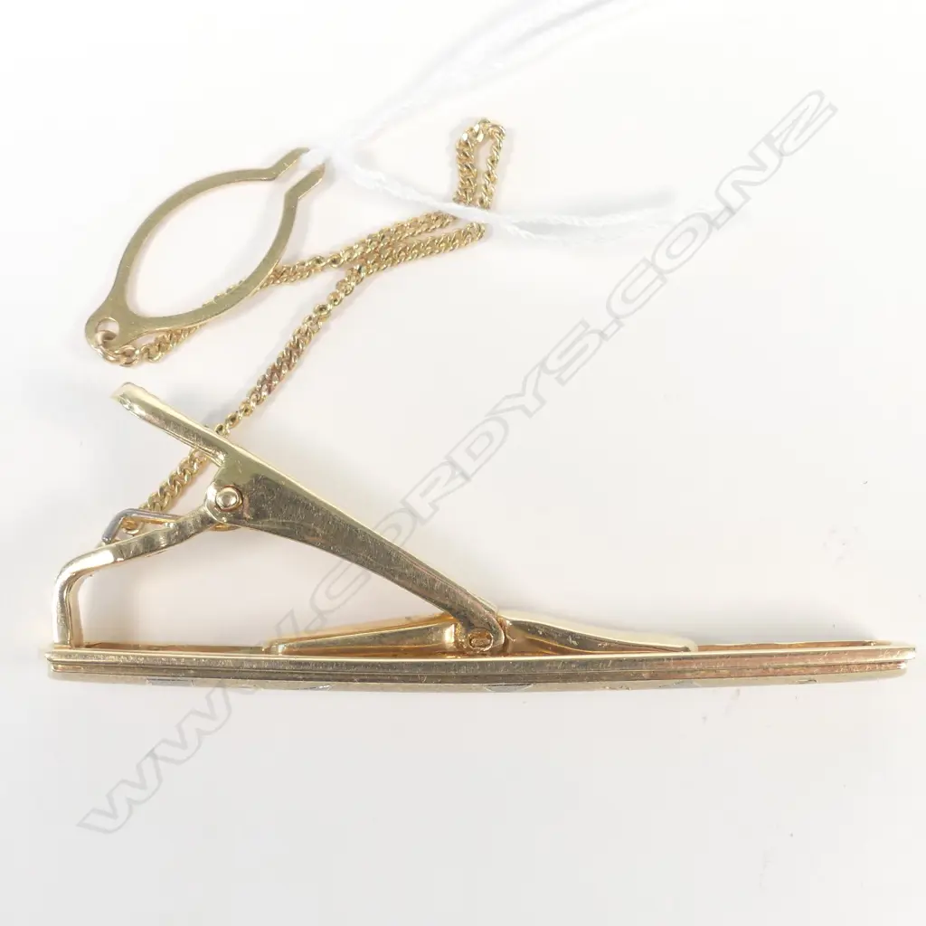14CT GOLD TIE CLIP 8.6gm Image 1++
