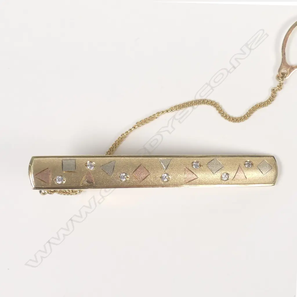 14CT GOLD TIE CLIP 8.6gm Image 1++