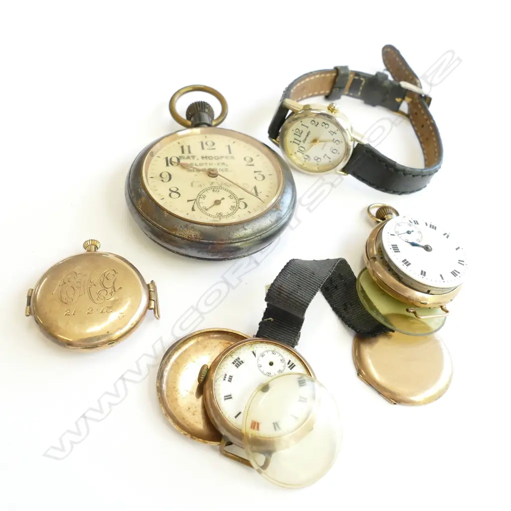 OLD GOLD LDS POCKET WATCHES & 2 OTHERS AF Image 1++