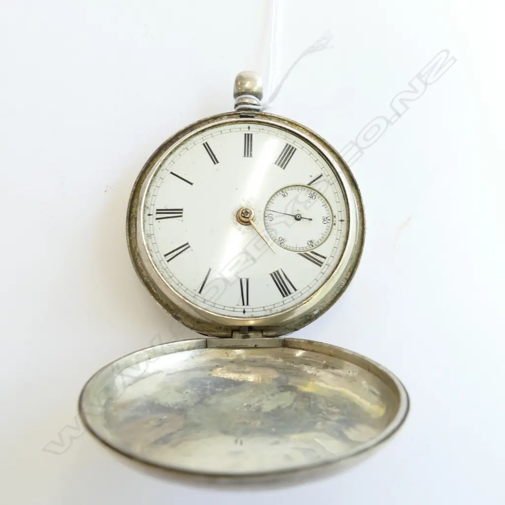 Pocket watch in silver case full hunter a/f Image 1++