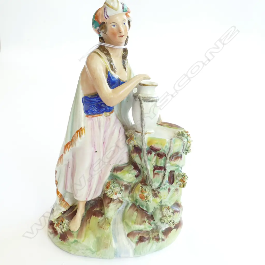 STAFFORDSHIRE  FIGURE OF RUTH AT THE WELL c.1820 H.170mm Image 1++