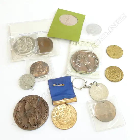 13 VARIOUS MEDALLIONS ETC...