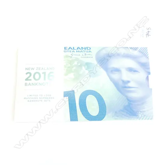 1 SET NZ 2016 BANK NOTES $180 FACE