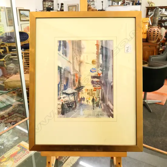 J. K. REED W/C 'BACK STREET AUCKLAND'.