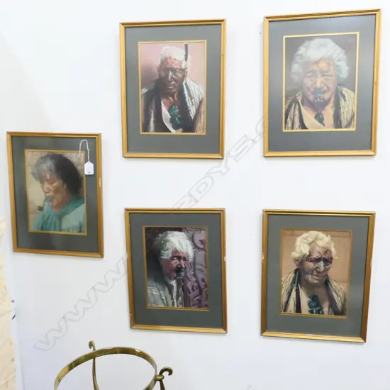 FIVE C.F GOLDIE PORTRAIT PRINTS