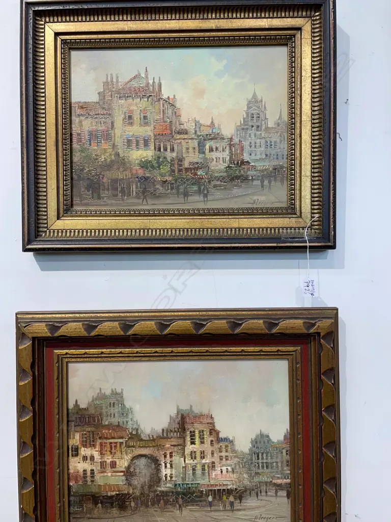 2 FRAMED CITY SCENES BY HARRY ZEEGERS 555MM W X 435MM H Image 1++