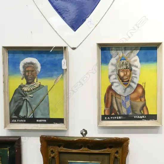 2 W/C AFRICAN PORTRAITS PETER MUORIE