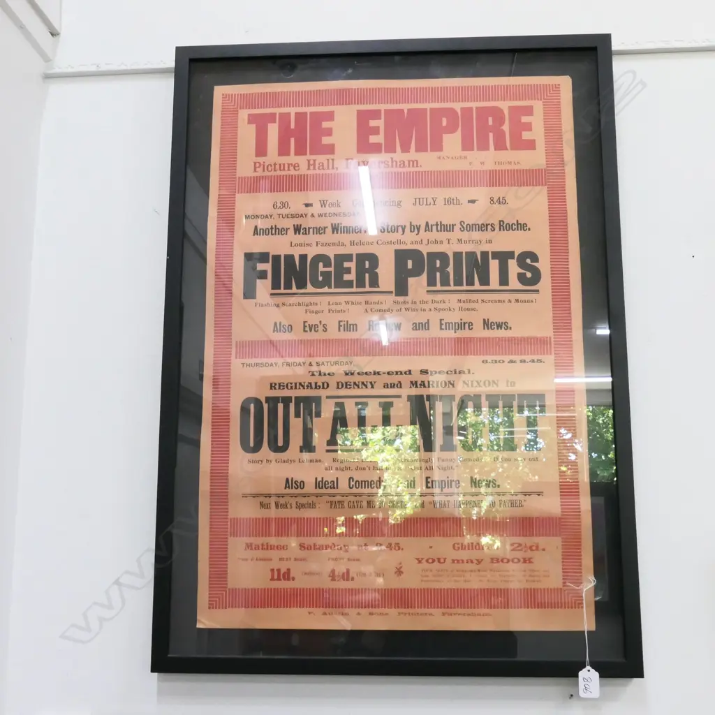 FRAMED POSTER THE EMPIRE 870 X 630 MM Image 1++