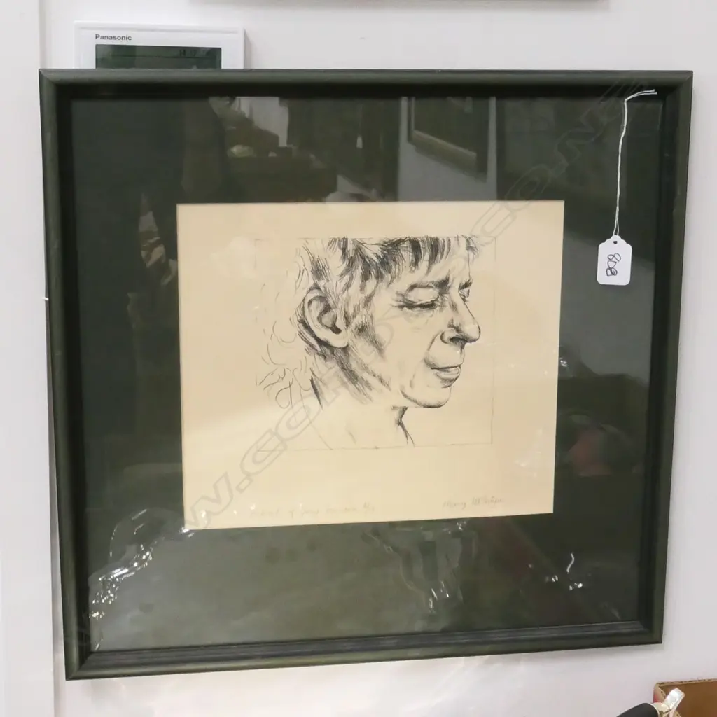 MARY MCINTYRE, "PORTRAIT OF TONY FOMISON", MUKA LITHOGRAPH 6/19, .155 x 175mm Image 1++