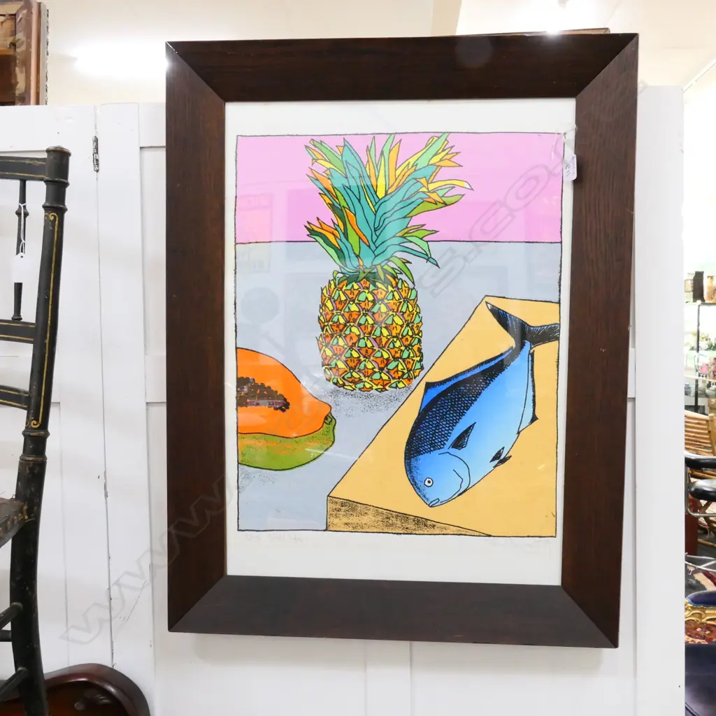 TOM BURNETT STILL LIFE SCREENPRINT SGD 1984 - 505MM X 420MM Image 1++