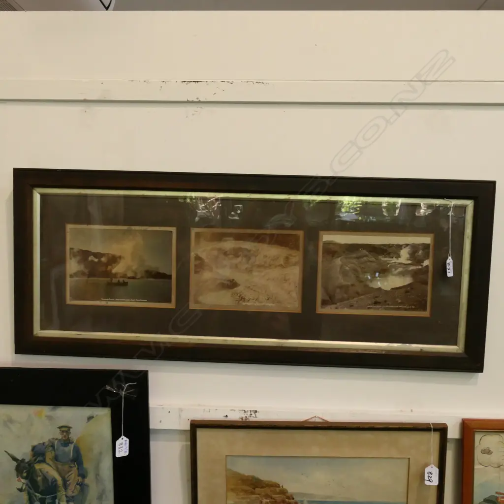 3 FRAMED PHOTOS OF ROTORUA L 900 MM Image 1++