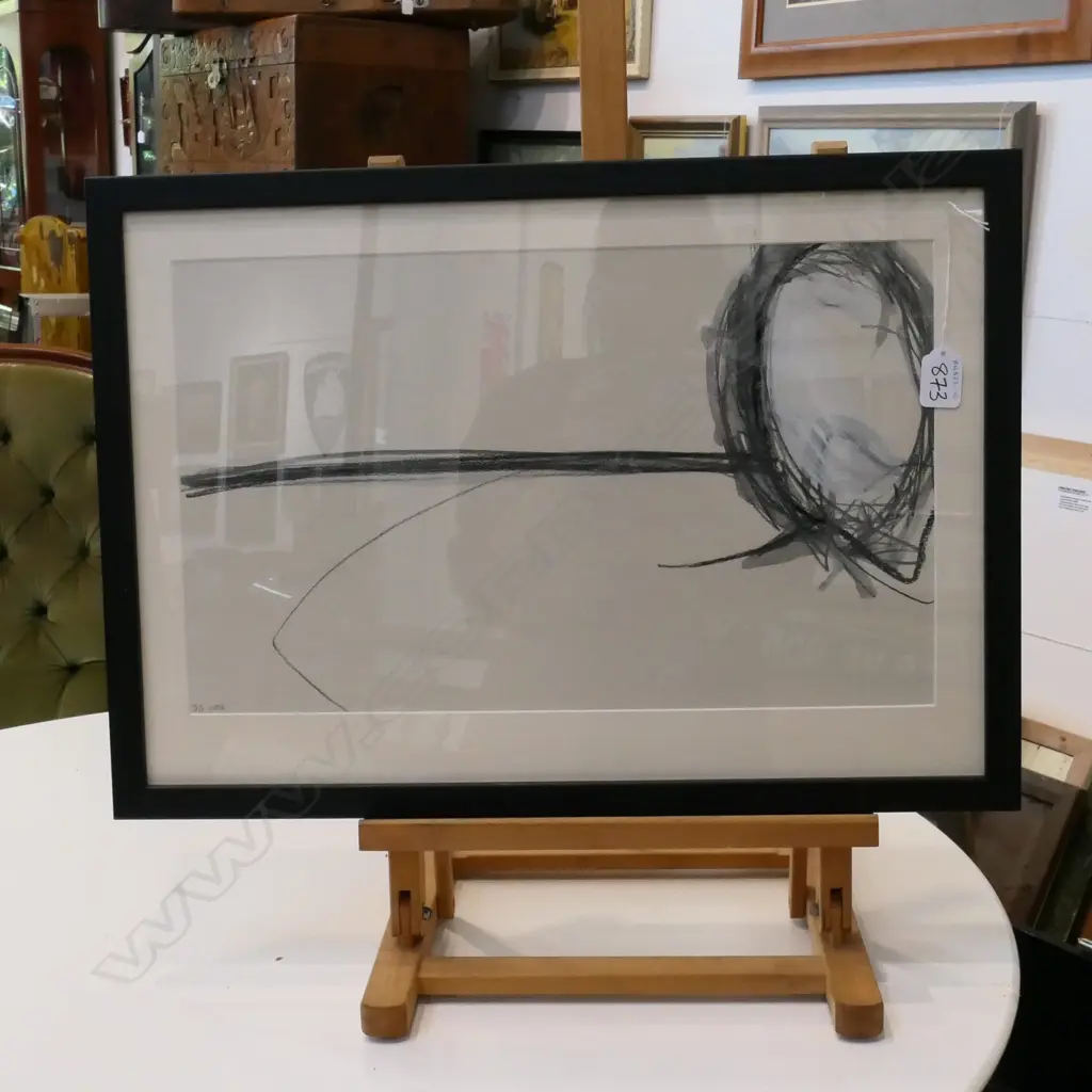 SIMON GRAY, ACRYLIC, PENCIL & GRAPHITE ON PAPER, TITLED "OH YEAH", 2006, H.283 X 460 Image 1++